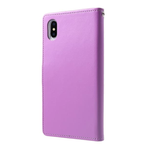 MERCURY GOOSPERY Rich Diary Lompakkokotelo iPhone XS Max - Violetti
