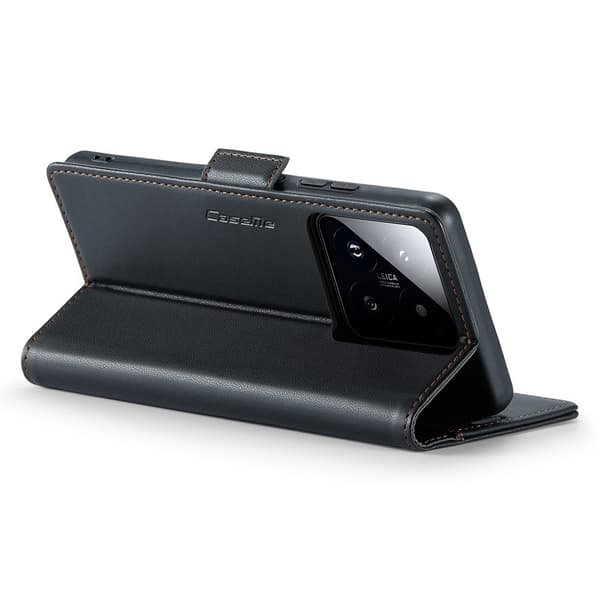 CASEME Retro Lompakkokotelo Xiaomi 14 Black