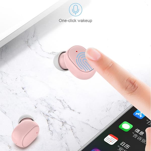 A6S PRO TWS Trådløse Hodetelefoner HiFi Lyd Støydempende Bluetooth In-Ear - Blå Blue