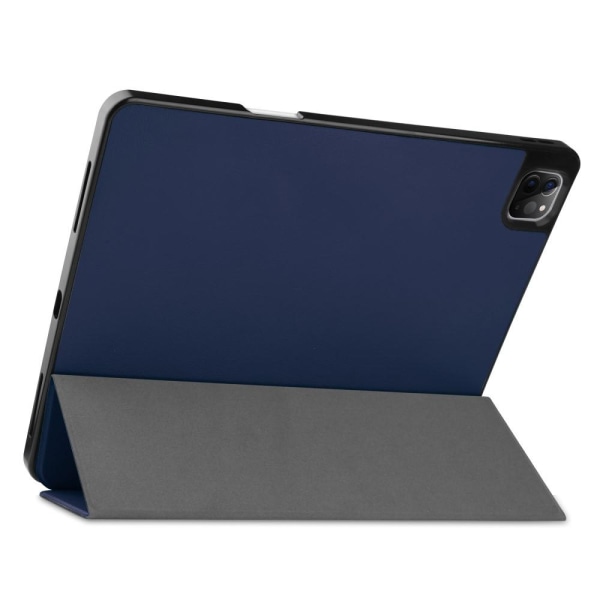 iPad 12.9" Pro 2021 Trifoldet Stand Tabletetui Cover - Blå Blue