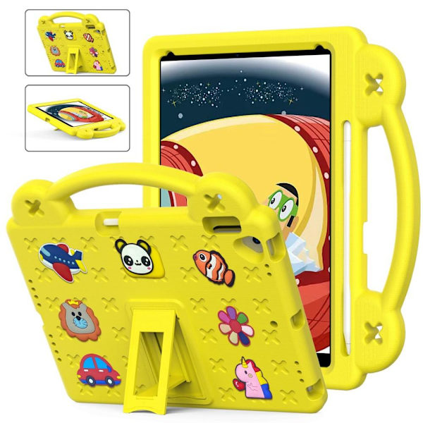 Apple iPad 10.2 2021 2020 2019 Stødsikker EVA-skumstativskal - Gul Yellow