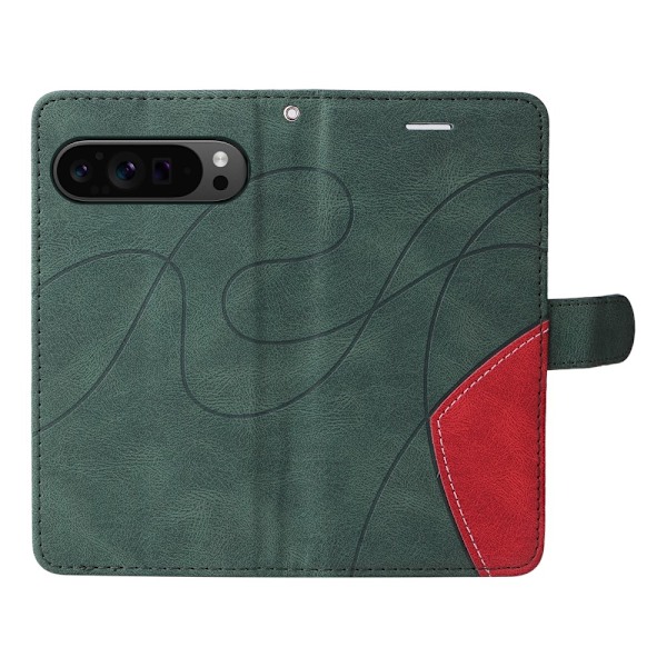 Til Google Pixel 9 Pro XL KT-serie-1 dobbeltfarve etui Green