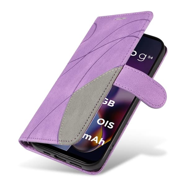 Til Motorola Moto G54 KT - serie - 1 dobbeltfarve Purple