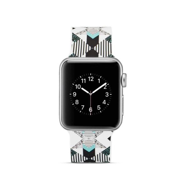 Silicone klockrem för Apple Watch 4 40mm, 3/2/1 38mm - Vertical multifärg