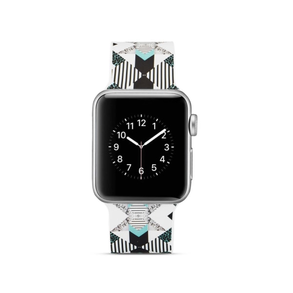 Silicone klockrem för Apple Watch 4 40mm, 3/2/1 38mm - Vertical Stripe multifärg