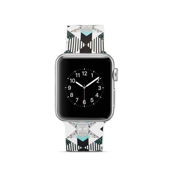 Silikon klokkerem til Apple Watch 4 40mm, 3/2/1 38mm - Vertikal stripe Multicolor