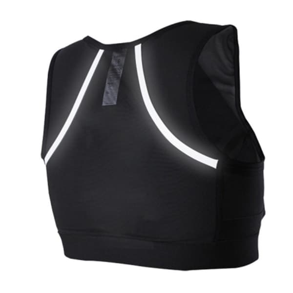 Løpevest Mobilholderlommer Reflekser Treningsklær - Medium Black