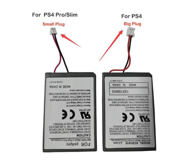 Erstatningsbatteri Playstation 4/PS4 Pro og PS4 Slim kontroller Grey