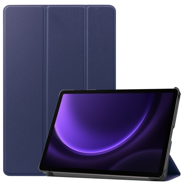 Kolmen taittotelineen älykotelo Samsung Galaxy Tab S9 FE Blue