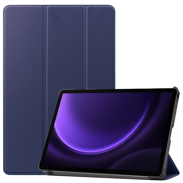 Tri-fold Smart-etui med stativ for Samsung Galaxy Tab S9 FE Blue