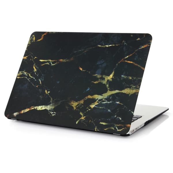 Cover Til MacBook Air 13" (2012) Marmor Gul/Svart Black