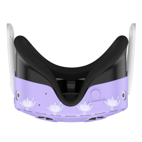 Beskyttende etui for Meta Quest 3S VR-headset i silikon - Lilla Purple