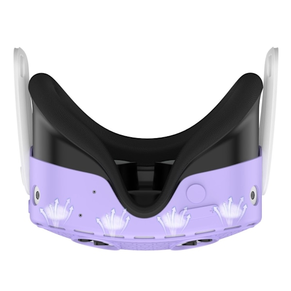 För Meta Quest 3S Skyddsfodral VR Headset Silikonskydd - Lila Lila