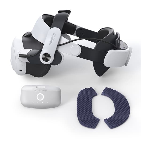 BOBOVR M3 Pro Batteripak Hodebånd for Meta Quest 3 VR-headset White