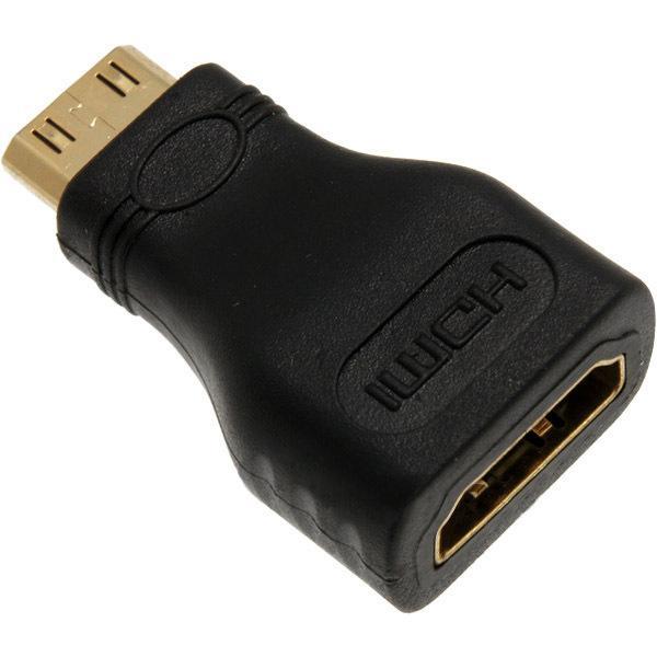 Mini-Hdmi till Hdmi Omvandlare Hane-Hona Black