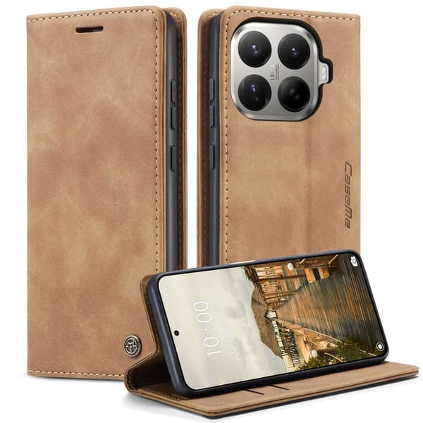 CASEME Til Xiaomi 17T Lommebokdeksel Brown