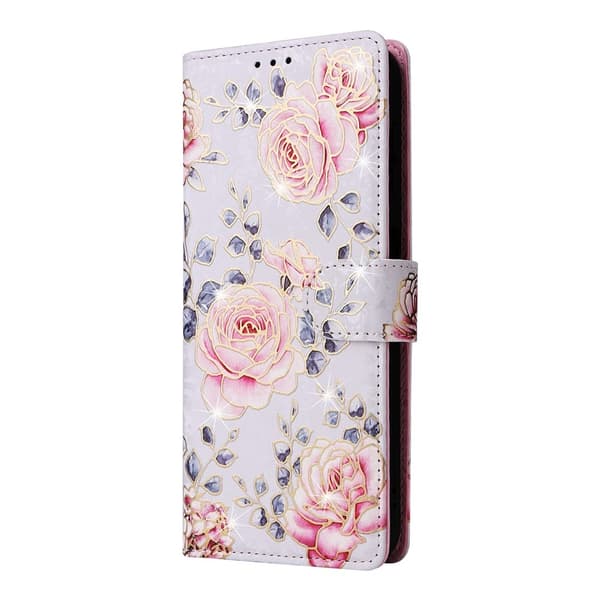 Til Samsung Galaxy A37 5G blomsterdeksel Pink