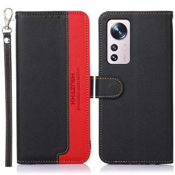 KHAZNEH Telefoncover til Xiaomi 12 - Sort/Rød Black