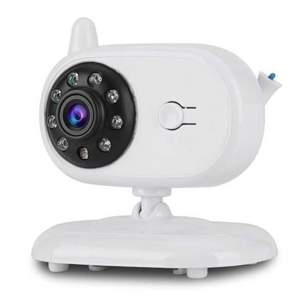 2.4G Digital trådløs 3,5 tommer farve LCD babymonitor 5m Night Vision SP850 White