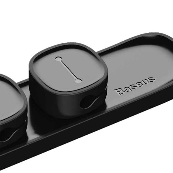 Magneettinen kaapelipidike USB-johdon pidike Wire Organizer Kaapelin hallinta Black
