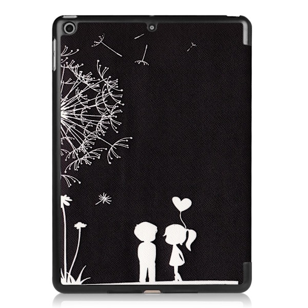 iPad 9.7" (2017 / 2018) Slim fit tri-fold fodral - Dandelion Svart