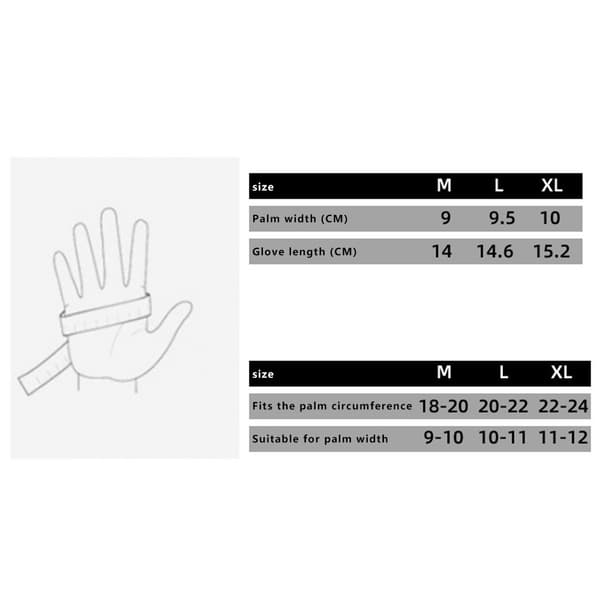 Unisex Pull-ups Treningshansker Anti-skli Halvfingerhansker Black L