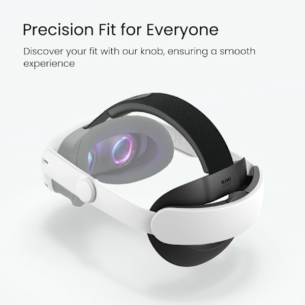 Til Meta Quest 3/3S hovedrem VR Headset Blød pude hovedbøjle Trykreducerende Grey