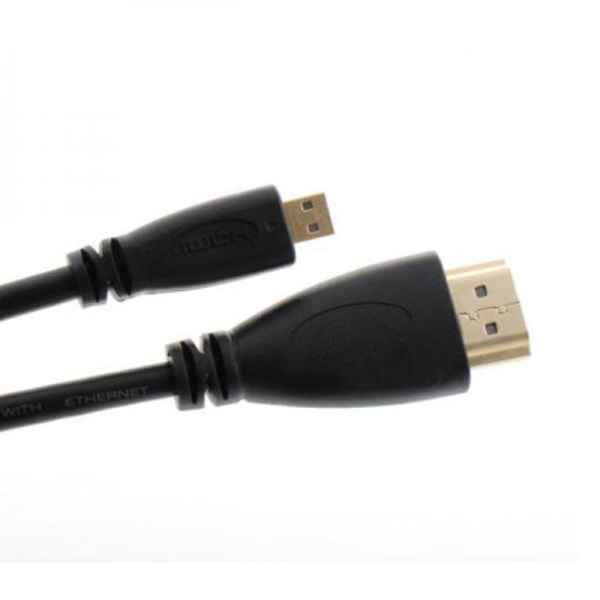 1,5M Micro HDMI till HDMI-videokabel Svart