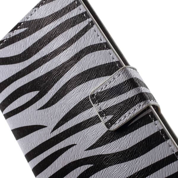 Sony Xperia Z5 Plånboksfodral Zebra Stripes Svart