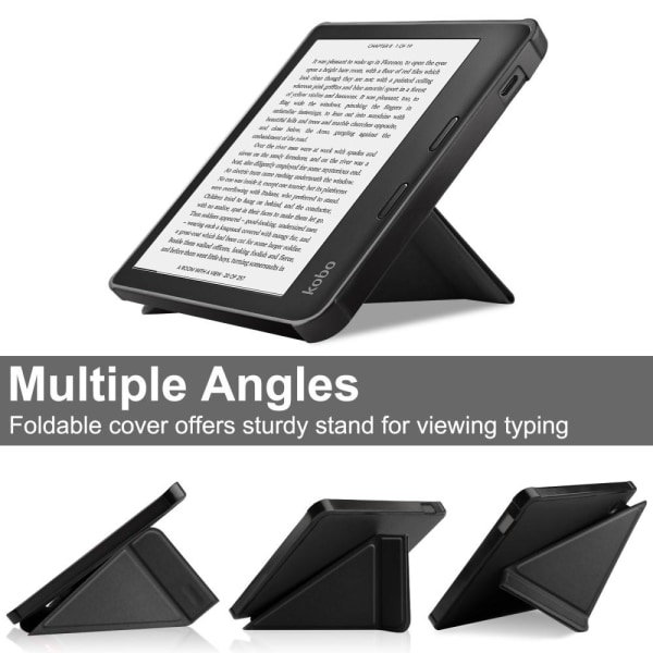 Fodral till Kobo Libra 2 eReader läsplatta - Svart Svart
