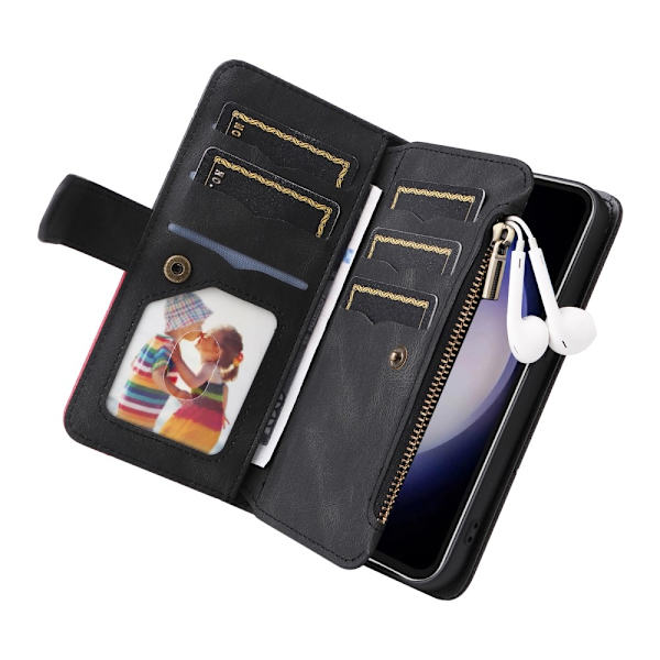 KT Multifunktion Series-5 Til Samsung Galaxy S23 FE Telefontaske Black