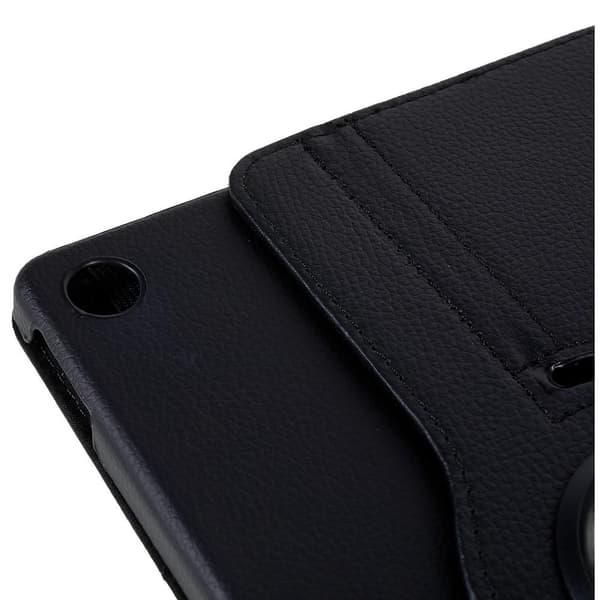 Litchi - kotelon pyörivä jalusta Lenovo Tab M10 Plus (Gen 3) 10.6" Black