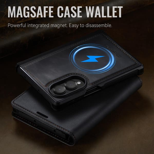 CASEME Magnetisk telefonpungcover til Samsung Galaxy Z Fold8 Black