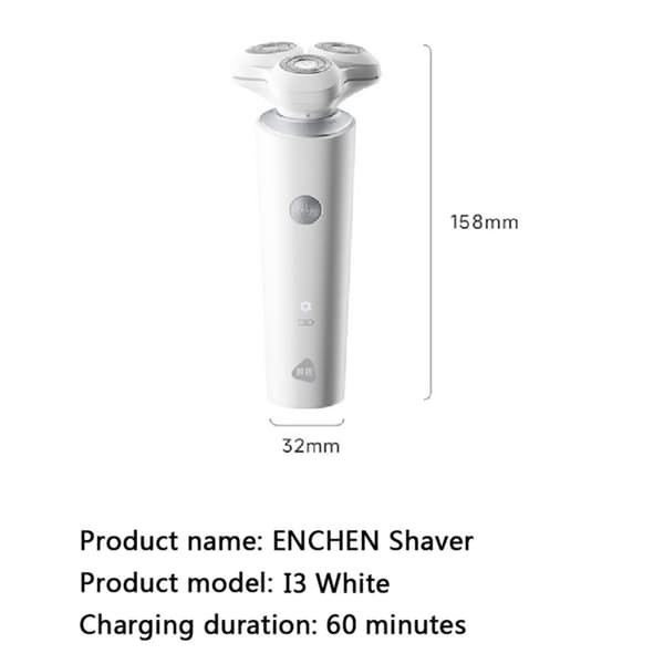 XIAOMI YOUPIN ENCHEN Elektrisk Barbermaskin Oppladbar White