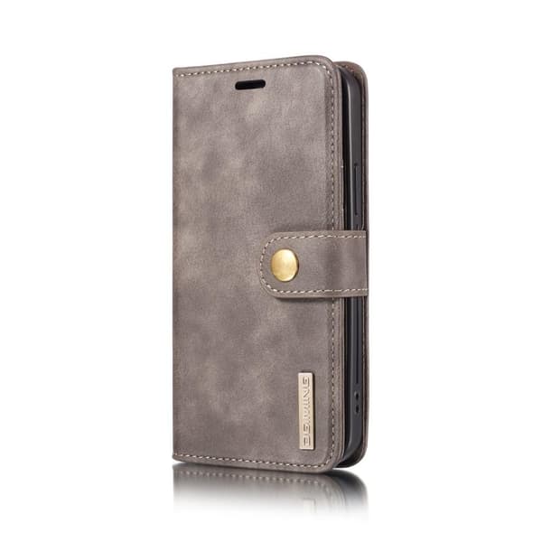 DG.MING iPhone 12 Mini Split Lommebok - cover I Lær - Grå Grey