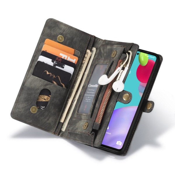 CASEME Samsung Galaxy A52 / A52s Retro plånboksfodral - Grå grå