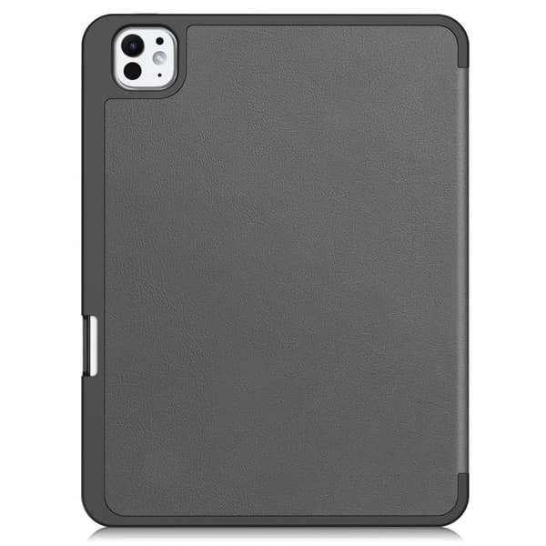 Etui for iPad Pro 11 (2024) med Tri-fold Stativ, Tablettdeksel med Penneholder Grey