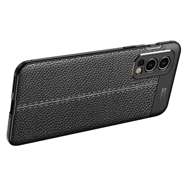 OnePlus Nord 2 5G Litchi Texture Slank Blødt stødsikker TPU-cover Transparent