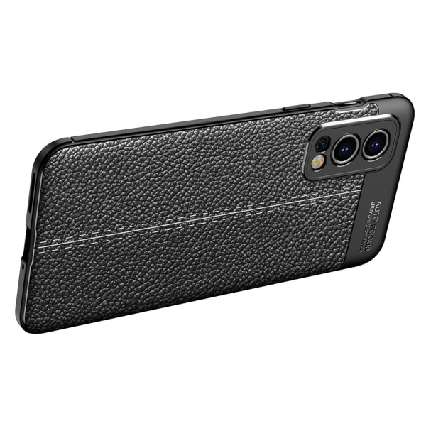 OnePlus Nord 2 5G Litchi Texture Slim Soft Shockproof TPU Cover Transparent