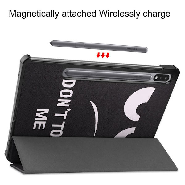 Slim Fit Cover Fodral Till Samsung Galaxy Tab S7 / S8 - Don't Touch multifärg