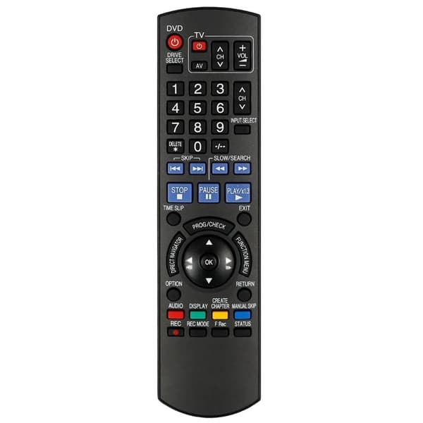 Fjärrkontroll Ersättning för N2QAYB000134 För Panasonic DVD Svart