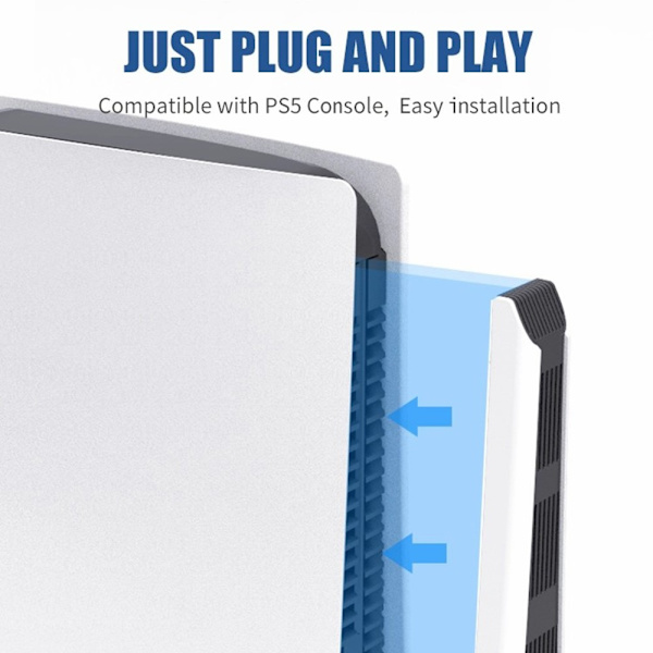 Til Sony Playstation 5 Spilkonsol Køleblæser Lavstøj varmeafledning Blæserkøler Black