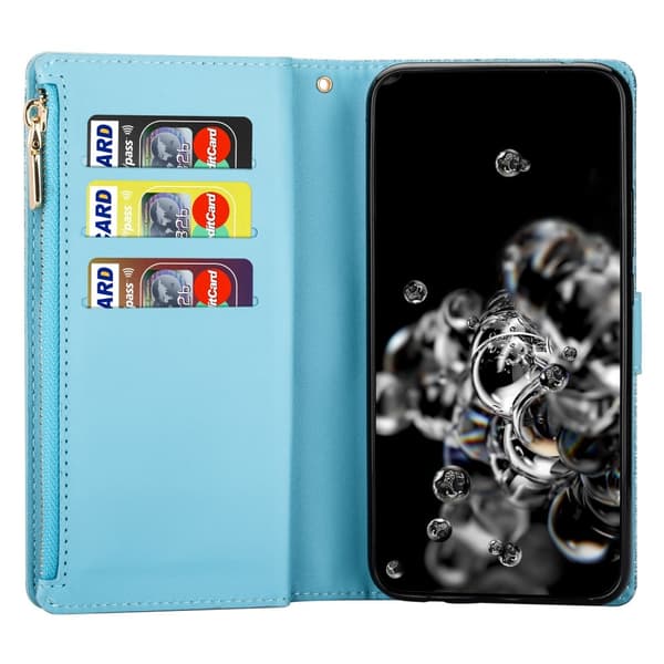 For Samsung Galaxy A26 5G Etui Stjernehimmel Gravert Lommebokdeksel Blue