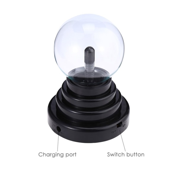 Tesla lampe, Plasma kugle lampe, USB 5b2f | 249 | Fyndiq