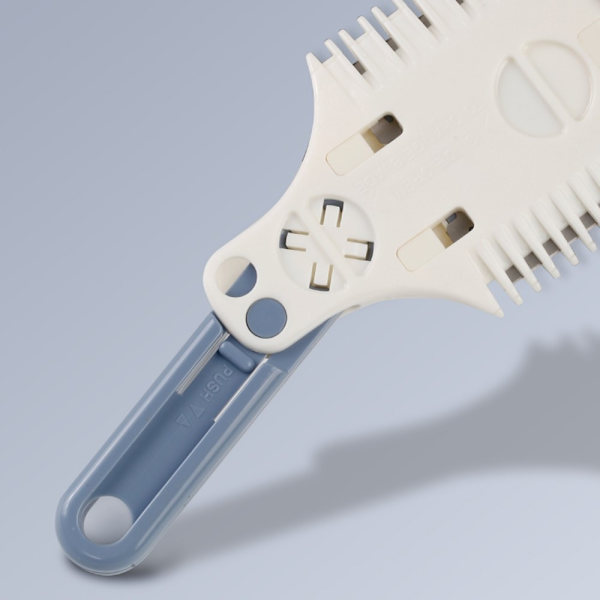KINEPIN Hair Cutter Comb Hair Thinning Trimming Double Sided Brush White