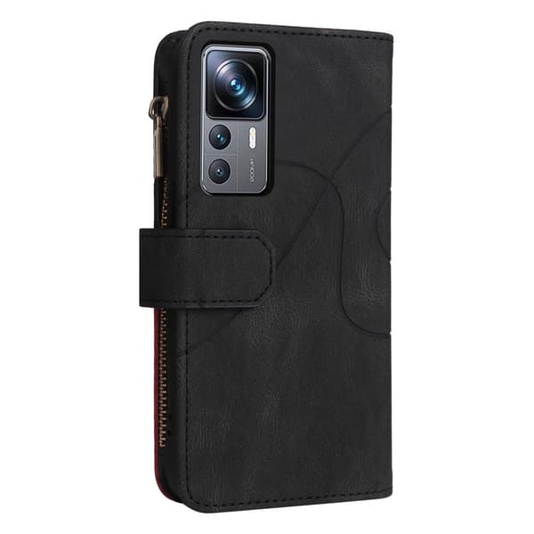 KT multifunktionsserie - 5 til Xiaomi 12T/12T Pro telefonetui Black