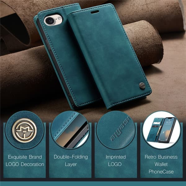 CASEME pungetui til iPhone 17e / 16e Blue