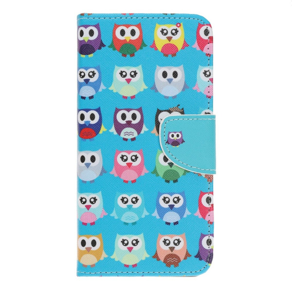 Samsung Galaxy A70 Plånboksfodral - Multiple Owls Blå