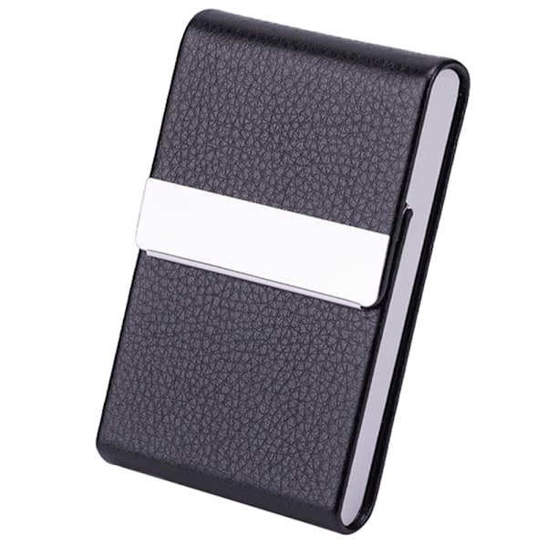 Kortholder Visitkortholder Magnetisk Lukning - Sort Black