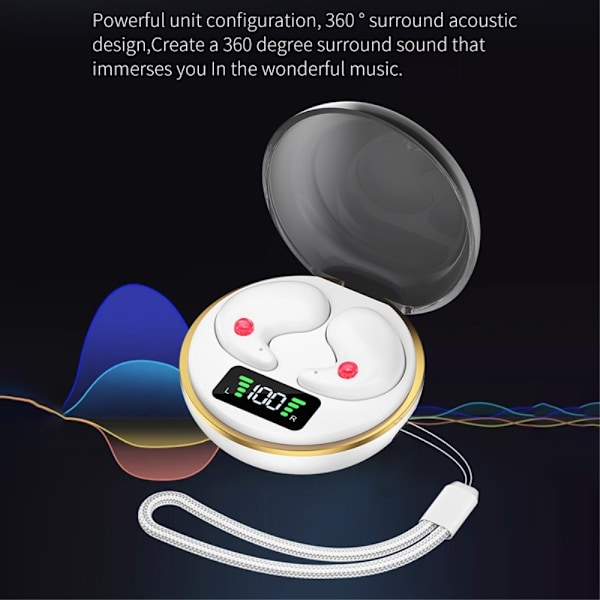 Søvnhodetelefoner Bluetooth In-Ear for søvn - Hvit White
